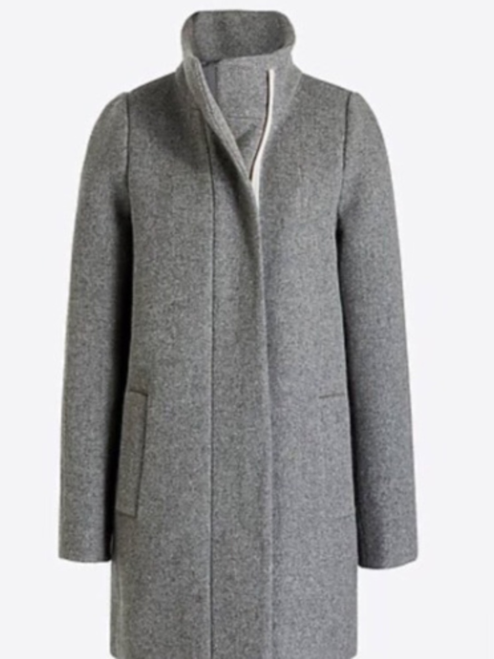 LIKE NEW J. Crew Factory Gray City Coat Peacoat